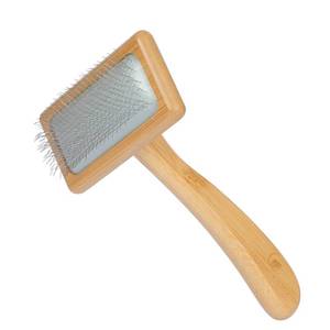lot 18801 image: Muse&Iris Dog & Cat Slicker Brush with Bamboo Handle for Long & Short Hair