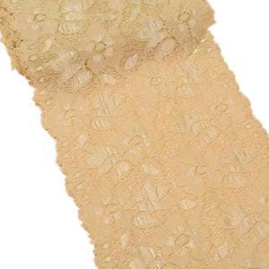 lot 18808 image: MSCFTFB Elastic Stretch Lace Trim Ribbon 5 Yards 6.3 Inch Wide Navy