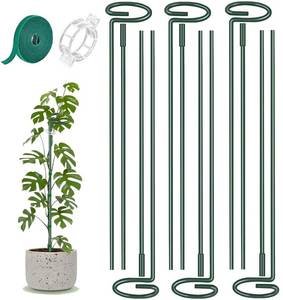 lot 18817 image: ANLLECR Extendable Plant Support Stakes 6 Pack 12-24 in