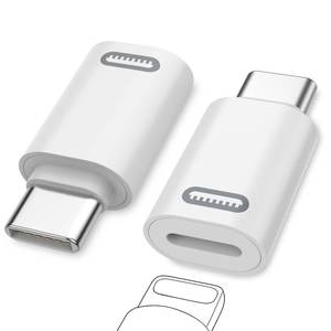 lot 18832 image: MoKo Lightning Female to USB-C Male Adapter 2 Pack White PD