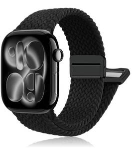 lot 18833 image: SOLOLUP Magnetic Braided Nylon Solo Loop Band for Apple Watch 38-49mm
