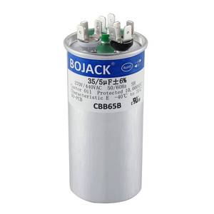 lot 18863 image: BOJACK Dual Run Circular Start Capacitor 355 MFD �6% 370V440V CBB65