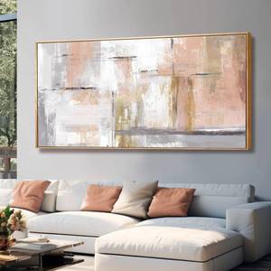 lot 19589 image: Kureful Abstract Gold Canvas Wall Art Painting 30x60 Inches  Retail $169.99