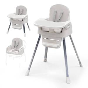 lot 19593 image: CheerKid 3-in-1 Baby Highchair with Detachable Tray and 5-Point Harness