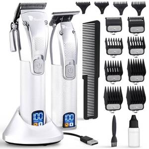 lot 19611 image: Fagaci Mens Hair Clipper and Trimmer Kit Cordless Turbo Motor (USED)  Retail $134.99