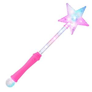 lot 20046 image: FlashingBlinkyLights LED Light Up Magic Wand Pink Princess 15 Inch