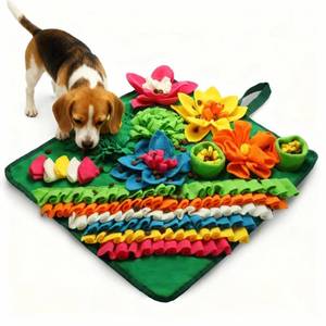 lot 20080 image: Banlangen Dog Snuffle Mat Succulent Floral Design 19.69 x 19.69 Inch