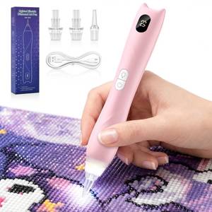 lot 20100 image: Cordless Electric Diamond Art Vacuum Pen, 3 Suction Modes