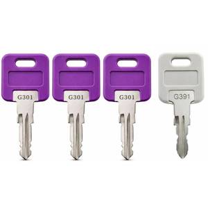 lot 20120 image: Rolvyns G353 Replacement Keys for Global Link RV Trailer Locks G301-G390 3 Pack