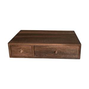 lot 1649 image: IEUDNS Wood Desktop Organizer with 2 Drawers