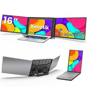 lot 1695 image: Xenotik Laptop Screen Extender 16 1200P Triple Portable Monitor  Retail $329.99