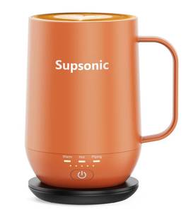 lot 2056 image: Supsonic Self Heating Coffee Mug 16oz 149°F Temperature Control S2