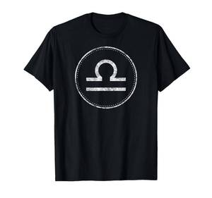 lot 2079 image: Libra Sign Products Astrology Zodiac T-Shirt Lightweight Classic Fit - SIZE L