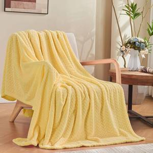 lot 2095 image: Inhand Champagne Gold Fleece Throw Blanket 50 x 60 Inches