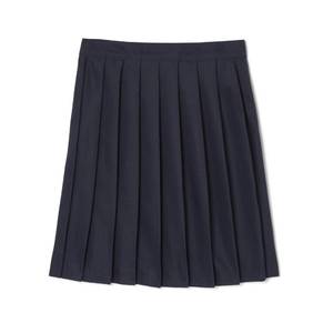lot 2174 image: French Toast Girls Adjustable Waist Mid Length Pleated Skirt Navy Size 14