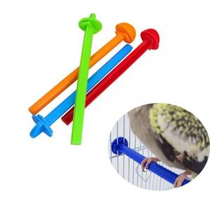lot 2191 image: NentMent Clip On Bird Perch 4 Pack 6.3 Inch Plastic Parrot Stand