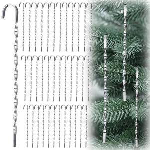 lot 2194 image: Yookeer 50 Pcs Vintage Christmas Icicle Tinsel Ornaments Metal