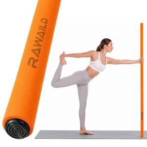 lot 5525 image: Rawaild Yoga Stick 5ft Steel Mobility Exercise Bar for Back Stretching