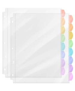 lot 6013 image: Mr. Pen Sheet Protectors with Tabs, 8.5 x 11 Inches, 8 Tabs, 2 Sets