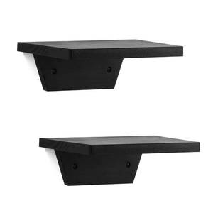 lot 6413 image: PHOENANCEE Small Floating Wall Shelf Trapezoid Solid Pine 25 lb