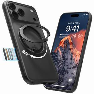 lot 6455 image: TORRAS Magnetic Phone Case with Stand for iPhone 18 Pro Max, O3 Fitness, Black