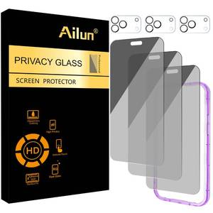 lot 6458 image: Ailun Privacy Screen Protector and Camera Lens Protector for iPhone 18 Pro Max
