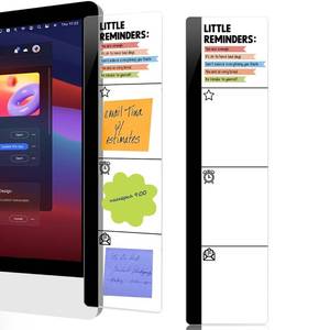 lot 6461 image: HTBIG Computer Monitor Memo Board 11.8 x 3.1 Inch for 21.5-32 Inch Monitors