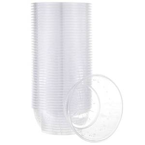 lot 6475 image: PLASTICPRO Hard Plastic Disposable Dessert Bowls 6 oz Clear Pack of 50