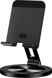 lot 6477 image: YCNEW Desk Phone Stand 360 Rotating Adjustable Aluminum Foldable