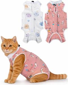 lot 6489 image: ANWA Cat Recovery Suit Female 2 Pack