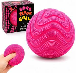 lot 8143 image: BKLWEV Fuzz Ball Squishy Stress Ball Toy Slow Rising Memory Foam Fidget