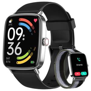 lot 8154 image: Woneligo Smart Watch 1.85 Inch HD Display Fitness Tracker IP68 Waterproof