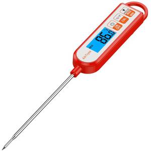 lot 8158 image: AikTryee Digital Instant Read Meat Thermometer 6 Inch Probe -58°F to 572°F