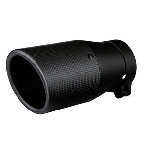 lot 8229 image: Tritrust Carbon Fiber Exhaust Tip 3 Inch Inlet Black Stainless Steel