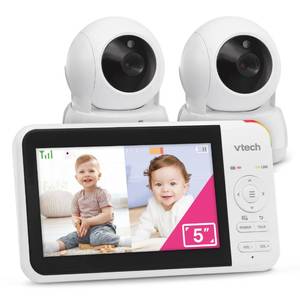 lot 8295 image: VTech Video Baby Monitor with 2 Cameras, Pan-Tilt-Zoom, VM924-2  Retail $129.95