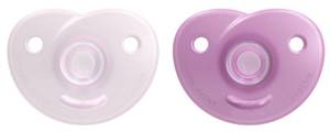 lot 8305 image: Philips Avent Soothie Heart Baby Pacifier 3-18 Months BPA-Free Blue
