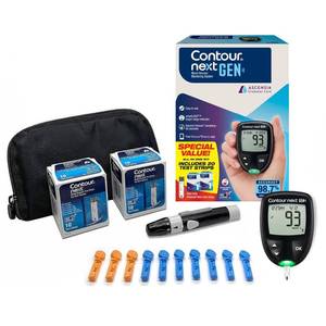 lot 10079 image: Ascensia CONTOUR NEXT GEN Blood Glucose Monitor All in One Kit  20 Strips