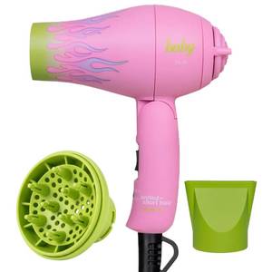 lot 13051 image: United by Short Hair Mini Travel Hair Dryer 1200W with Diffuser