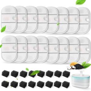 lot 13066 image: VinDox Replacement Cat Water Fountain Filters 32 Pack PETLIBRO PLWF002