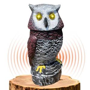 lot 13068 image: Ugold Solar Powered Garden Owl With Motion Detection and Sounds