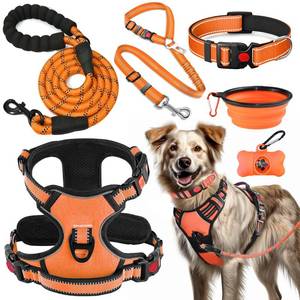 lot 13075 image: Lobeve No Pull Dog Harness, Collar &amp Leash Travel Set, Large