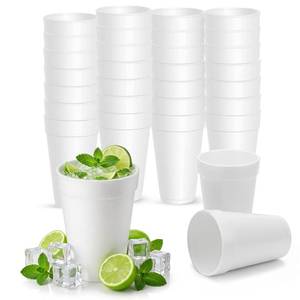 lot 13078 image: Concession Essentials Insulated Foam Beverage Cups, 8 oz, 100 Count