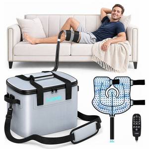 lot 13090 image: CUEME Cold Therapy Ice Machine for Knee 20 Qt Capacity  Retail $119.99