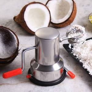 lot 13121 image: AVOXA Stainless Steel Coconut Grater and Shredder 9-Inch
