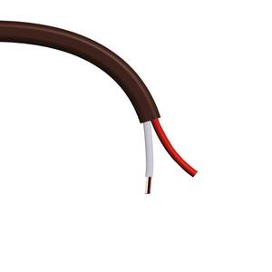 lot 13126 image: Cableague Thermostat Wire 182 18 Gauge 2 Conductor 25 Feet Brown 18-2