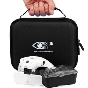 lot 13136 image: Vision Aid Headband Magnifying Glasses with LED Light 1x-3.5x