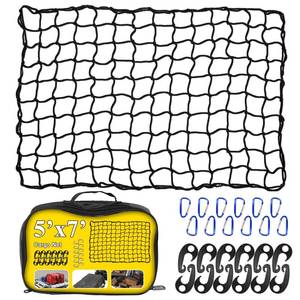 lot 13163 image: Cenipar Truck Bed Cargo Net 5x7 Stretches to 9x12 Bungee
