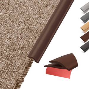 lot 13165 image: VLKAVIVA Carpet Edge Trim Self-Adhesive PVC 1.3 Inch Wide Deep Brown 20 FT