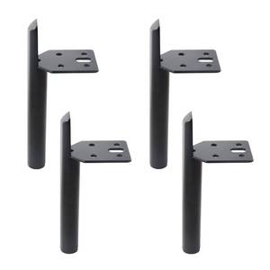 lot 13180 image: Osring 6 Inch Metal Furniture Legs Side Mount Black