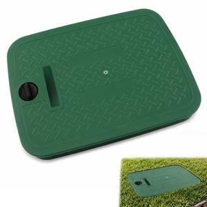 lot 13181 image: AUVQRMEX Irrigation Valve Box Cover 11.8 x 17.1 Rectangular with Plug